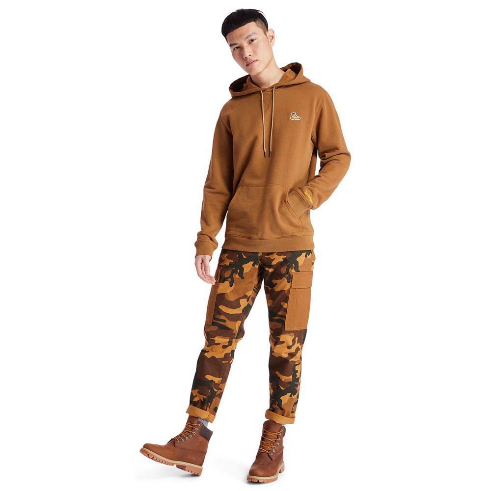 Pantalones Timberland Hombre Lovell Lake Slim Tapered Camo Cargo Marrones - Chile MCU-314295